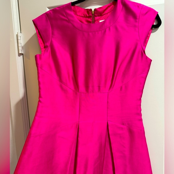 Kate Spade ♠️  Fit and Flare Dress, Hot Pink - Picture 2 of 5